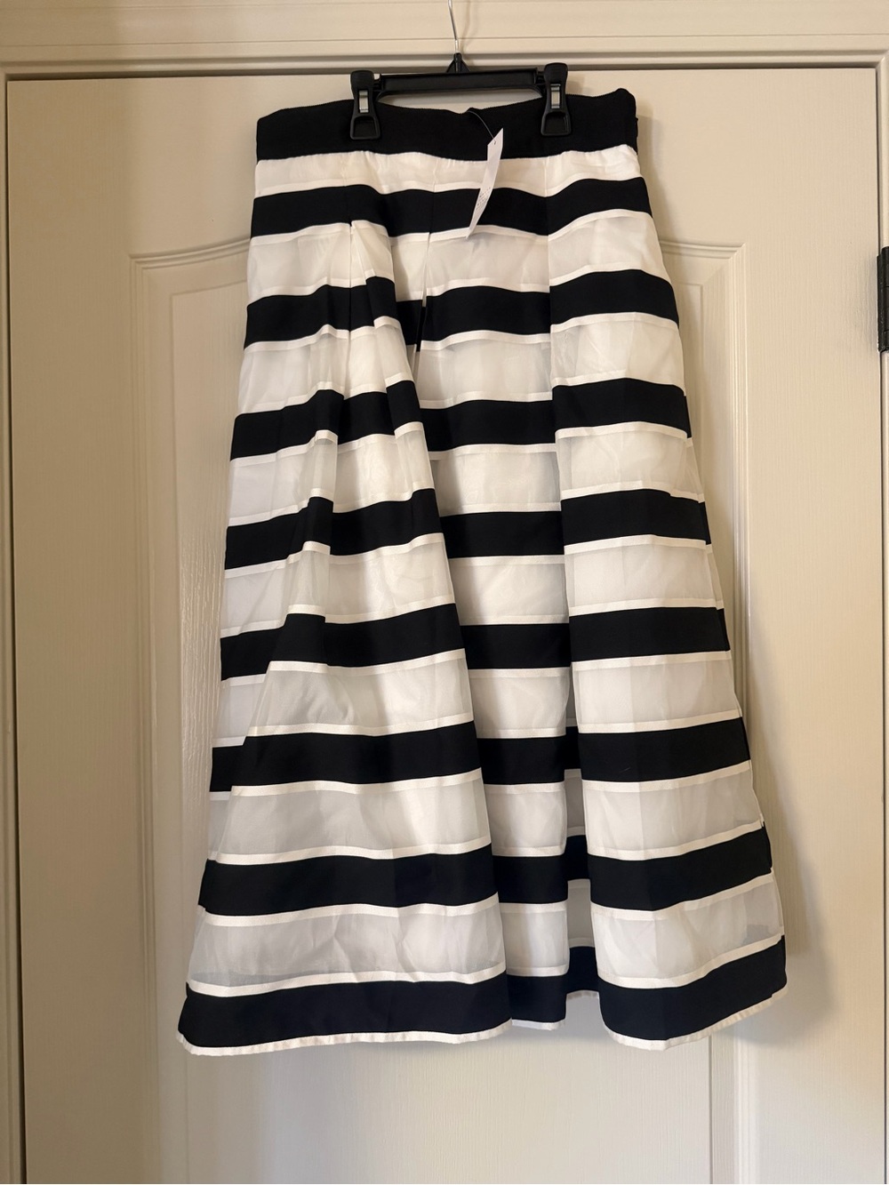 White House black market striped full skirt 4 - Picture 3 of 6
